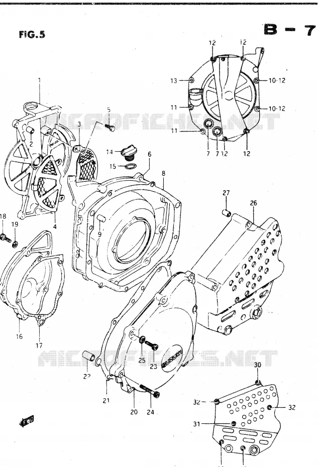 CARTER Suzuki MOTO 750 GSX-R 1986  GSX-R750RG