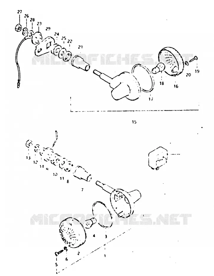 CLIGNOTANTS Suzuki MOTO 400 GSX 1981  GSX400TX