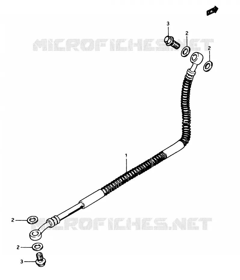 DURITE DE FREIN ARRIERE Suzuki MOTO 750 GSX-E 1983  GSX750ESD(D/E)