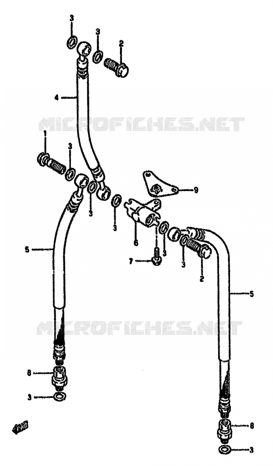 DURITE DE FREIN AVANT Suzuki MOTO 750 GSX-F 1990  GSX750FSKL(K-T)