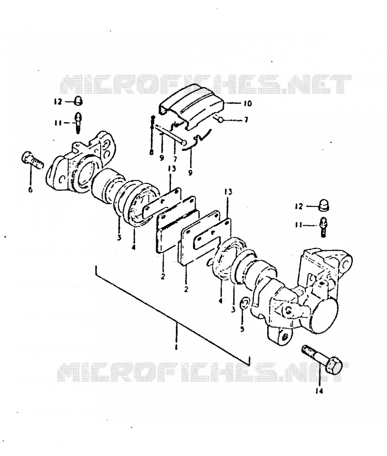 ETRIER DE FREIN ARRIERE Suzuki MOTO 750 GSX 1981  GSX750X(T/X)