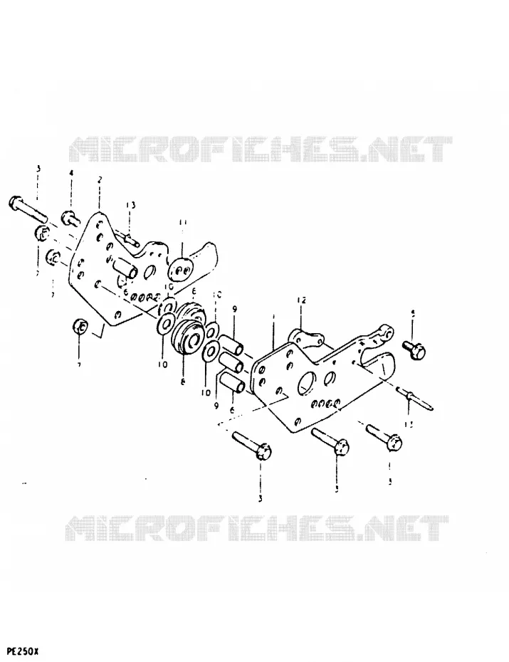 GUIDE CHAINE (PE250T) Suzuki MOTO 250 PE 1980  PE250T(T/X)