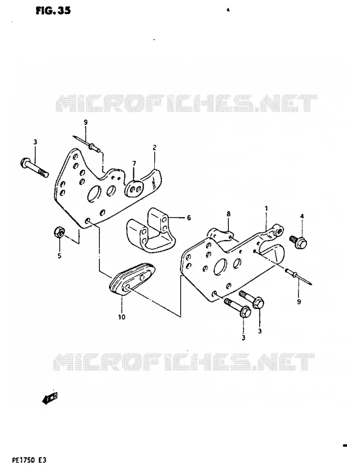 GUIDE CHAINE Suzuki MOTO 175 PE 1982  PE175Z(Z/D)