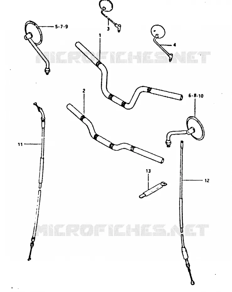 GUIDON (GSX400ET, GSX400EX) Suzuki MOTO 400 GSX 1996  GSX400ET(T/X)