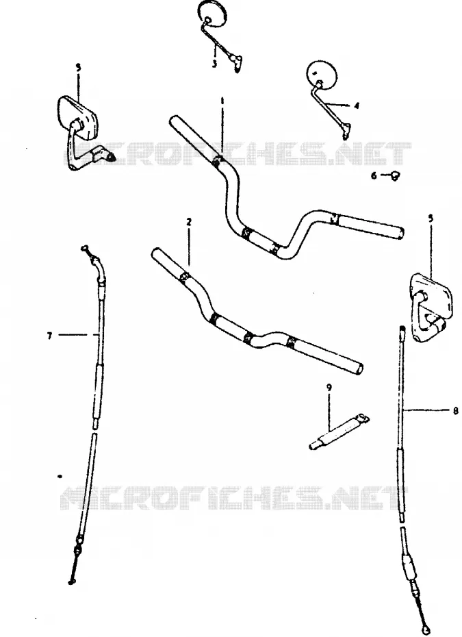 GUIDON (GSX400ST, GSX400SX) Suzuki MOTO 400 GSX 1981  GSX400SX(T/X)