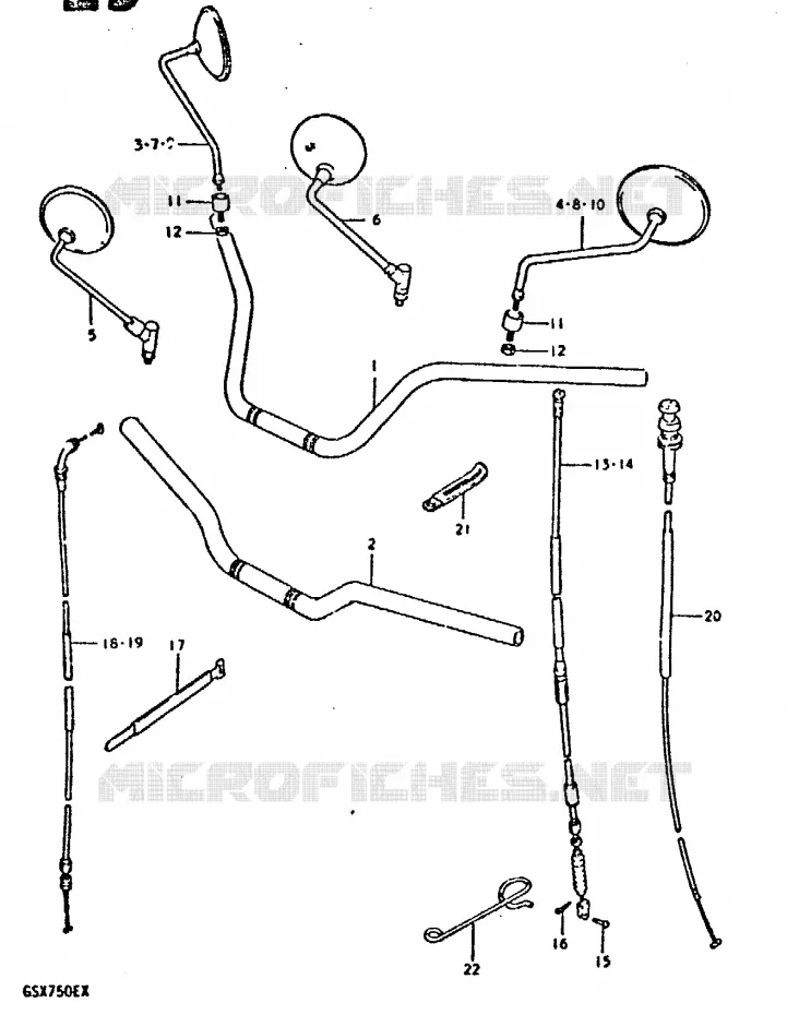GUIDON Suzuki MOTO 750 GSX-E 1980  GSX750ET(T/X)
