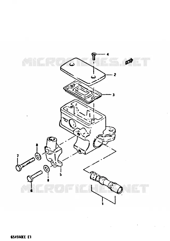 MAITRE CYLINDRE AVANT Suzuki MOTO 550 GSX-E 1984  GSX550ESE(E1)