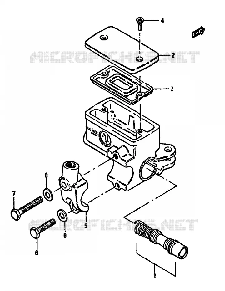 MAITRE CYLINDRE AVANT Suzuki MOTO 550 GSX-E 1985  GSX550ESF(F/G/H)