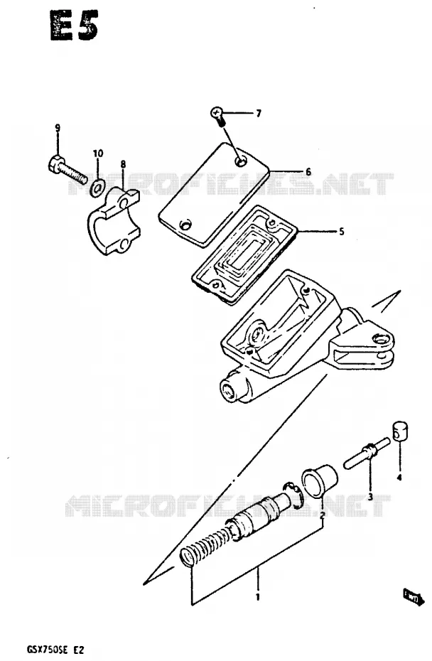 MAITRE CYLINDRE D'EMBRAYAGE Suzuki MOTO 750 GSX-S 1984  GSX750SE(E2)