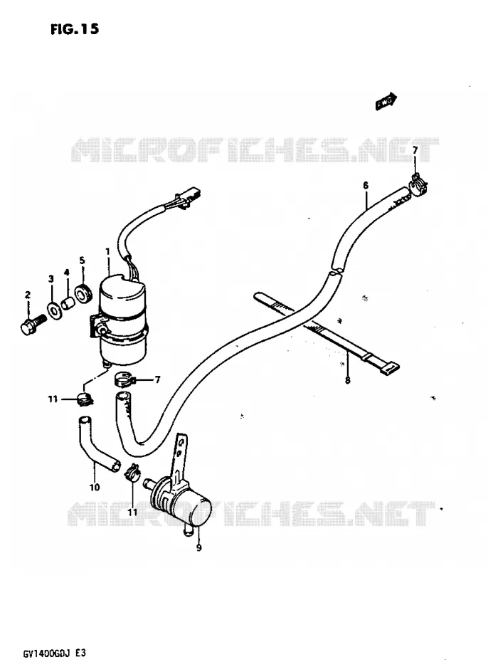POMPE A ESSENCE Suzuki MOTO 1400 CAVALCADE 1986  GV1400GDG(G/H/J)