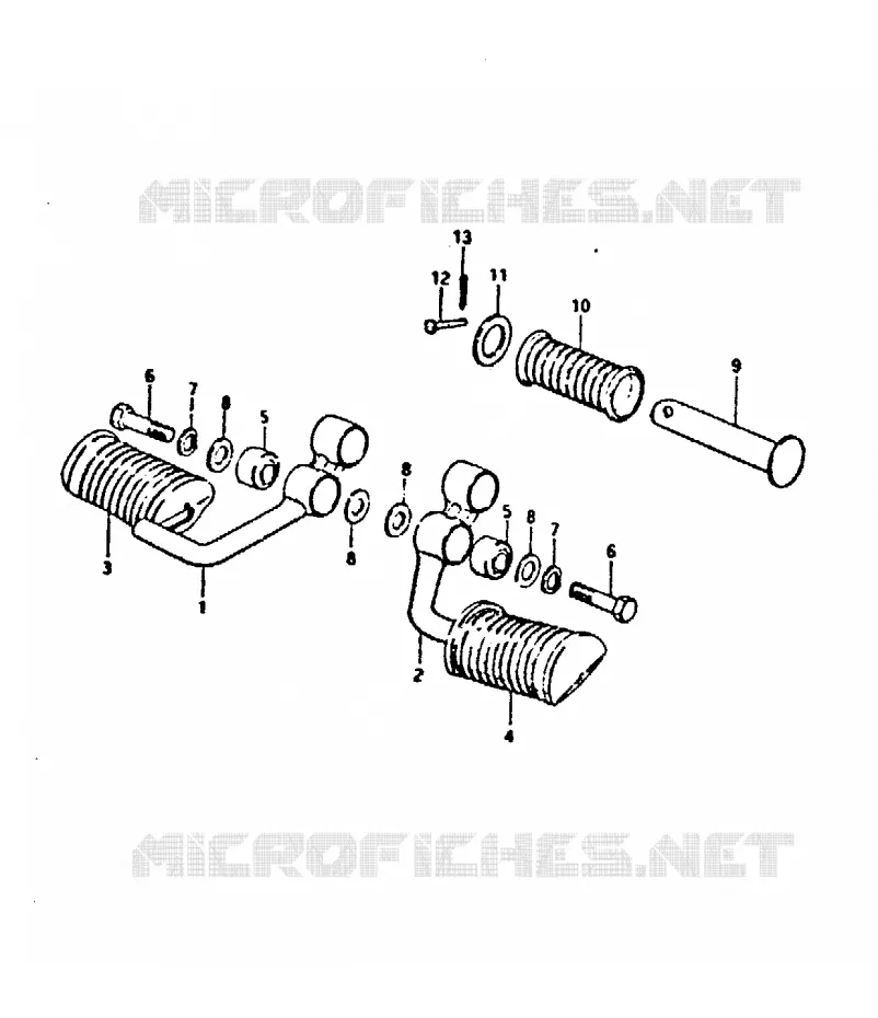 REPOSE PIED Suzuki MOTO 250 GT 1992  GT250N(N/X)