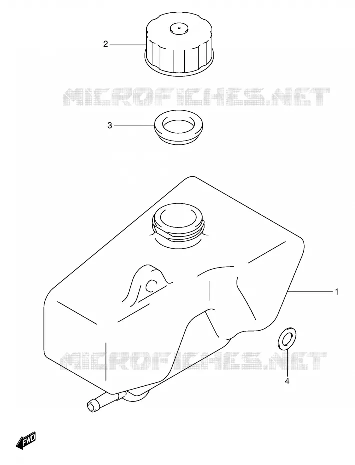 RESERVOIR D'HUILE Suzuki MOTO 50 JR 2006  JR50K6(P3/P28)