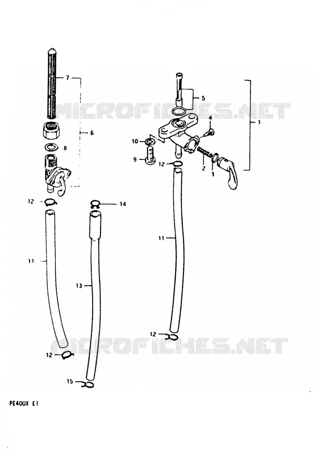 ROBINET D'ESSENCE Suzuki MOTO 400 PE 1999  PE400X(T/X)