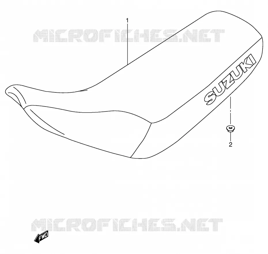 SELLE Suzuki MOTO 50 JR 2000  JR50Y(P3/P28)