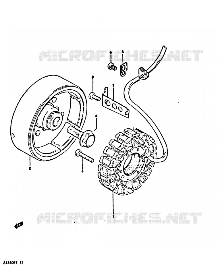 ALTERNATEUR Suzuki MOTO 550 GSX-E 1983  GSX550ESD(E1)