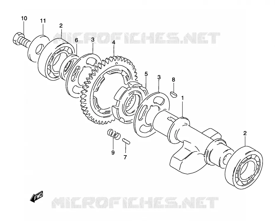 BALANCIER Suzuki MOTO 250 MARAUDER 2003  GZ250LK3(P19)