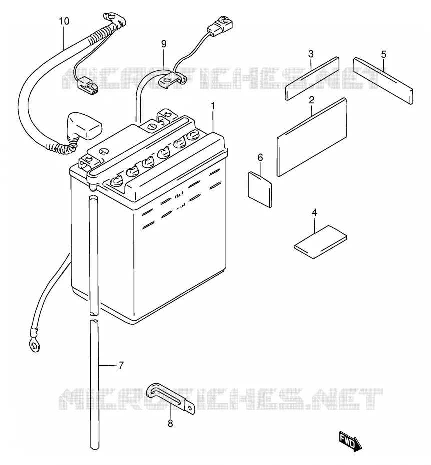 BATTERIE Suzuki MOTO 650 SAVAGE 2000  LS650PY(E2)