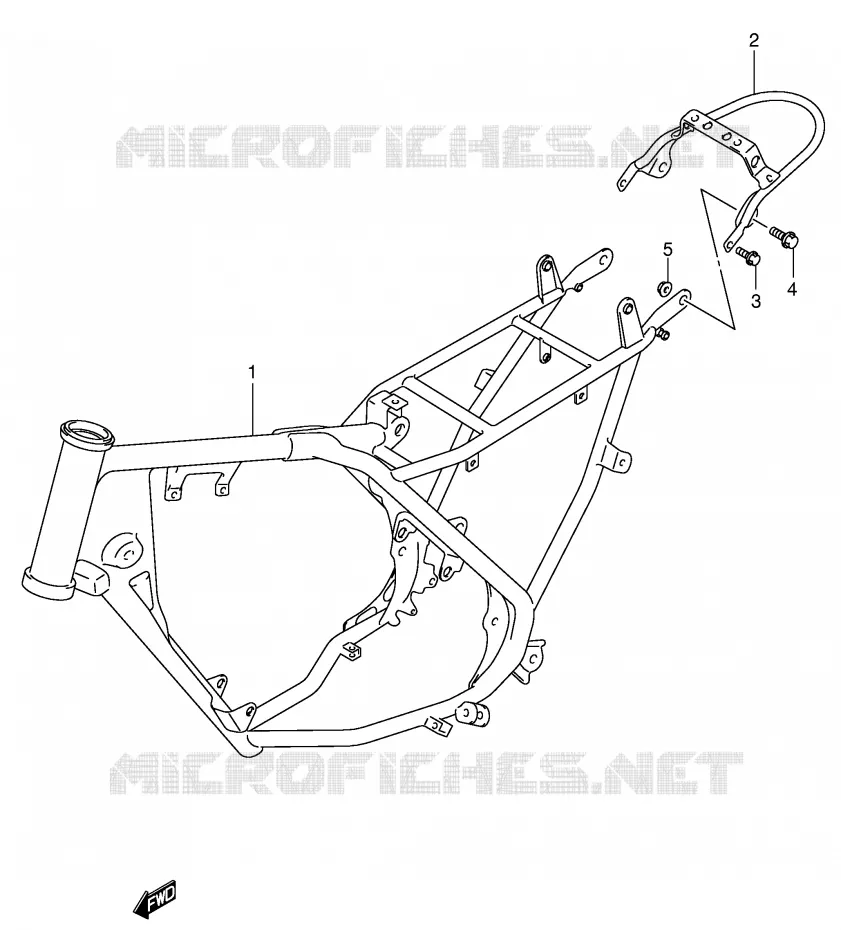 CADRE Suzuki MOTO 80 JR 2005  JR80K5(P3/P28)