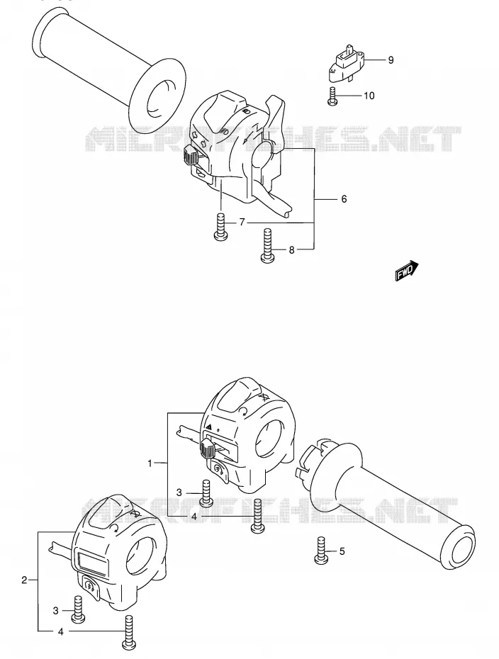 COMMODOS (MODELE K3) Suzuki MOTO 750 GSX-F 1999  GSX750FX(E2)