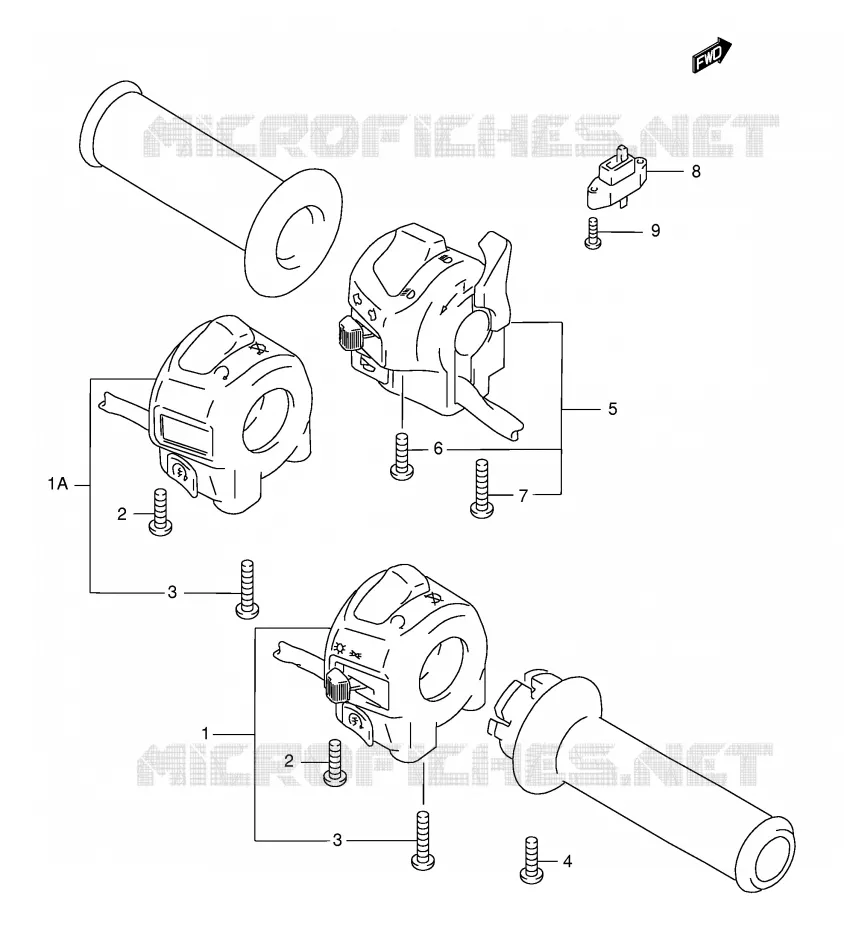 COMMODOS (MODELE W/X/Y/K1/K2) Suzuki MOTO 750 GSX-F 2001  GSX750FK1(E2)