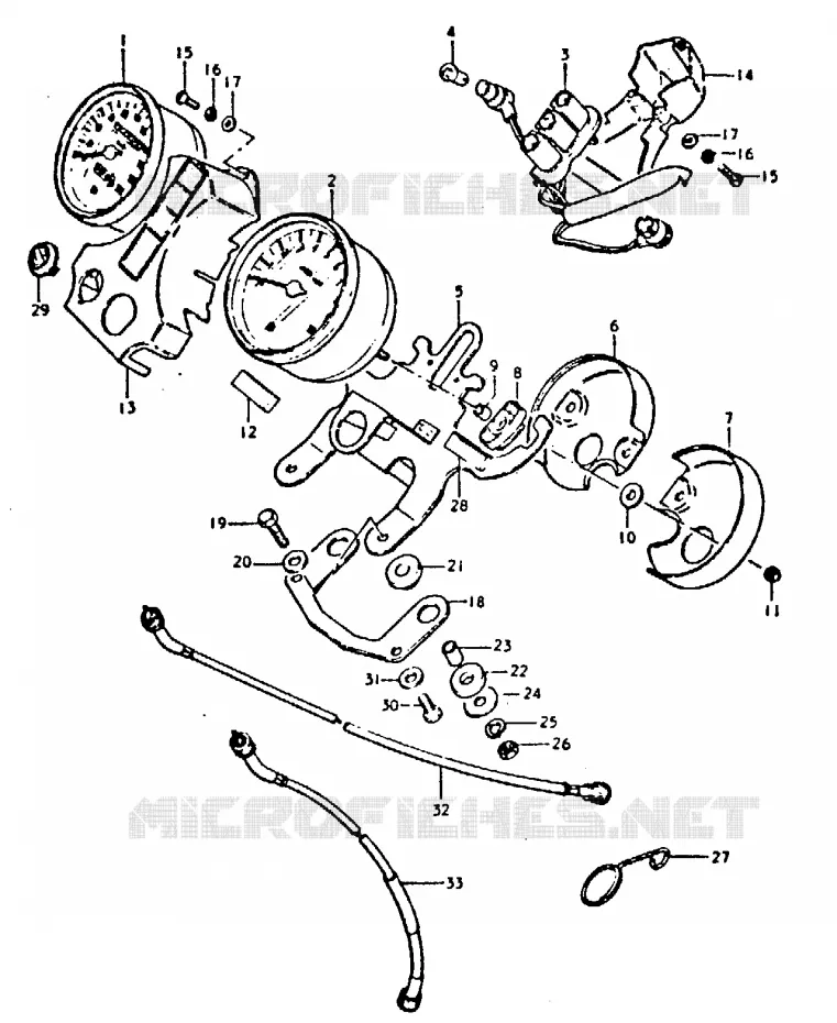 COMPTEUR (MODELE N) Suzuki MOTO 250 GT 1992  GT250N(N/X)