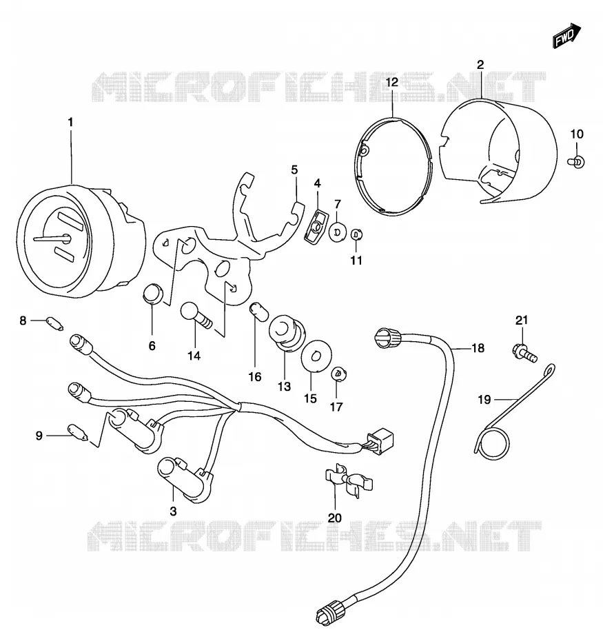 COMPTEUR Suzuki MOTO 250 MARAUDER 2003  GZ250K3(P3)