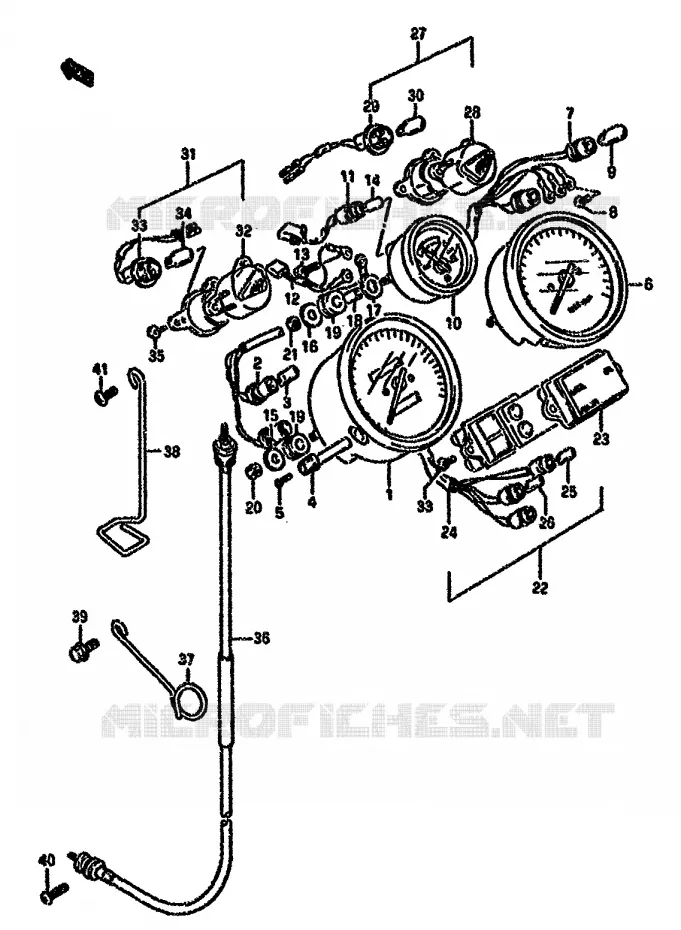 COMPTEUR Suzuki MOTO 750 GSX-F 1995  GSX750FS(K-T)