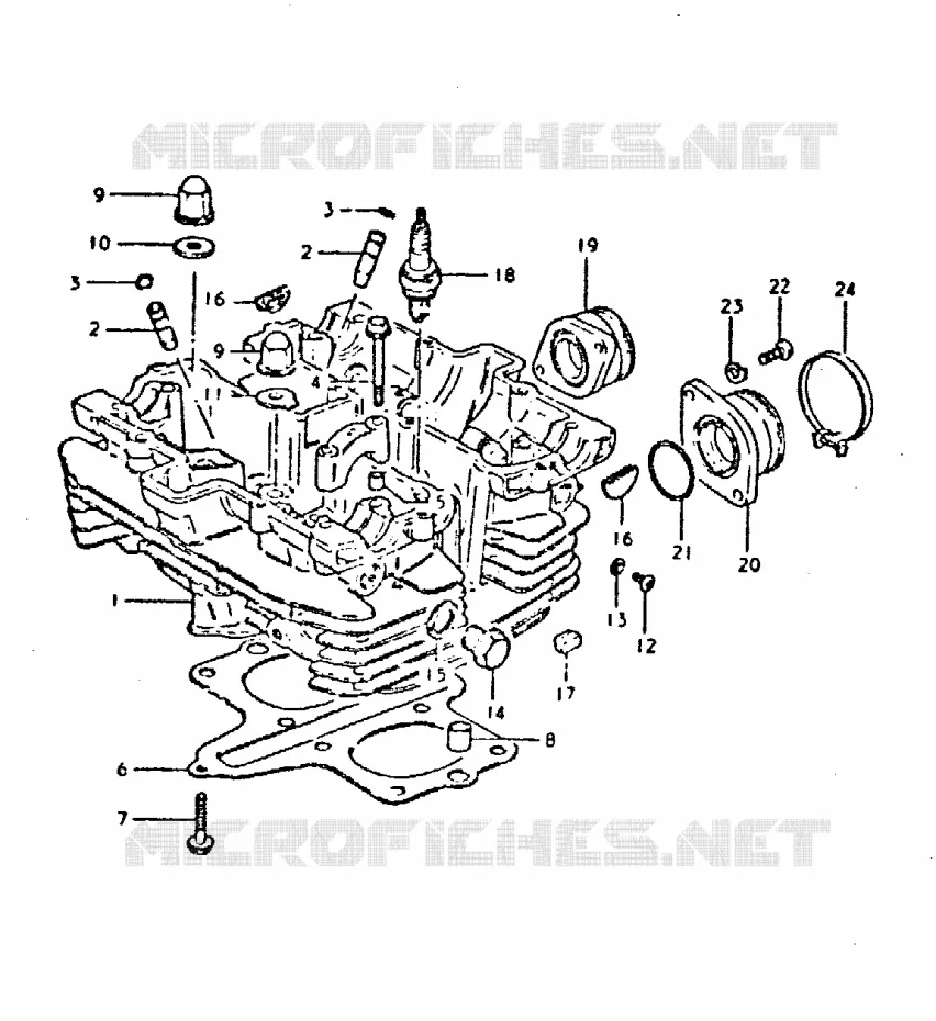 CULASSE Suzuki MOTO 400 GSX 1981  GSX400EX(T/X)