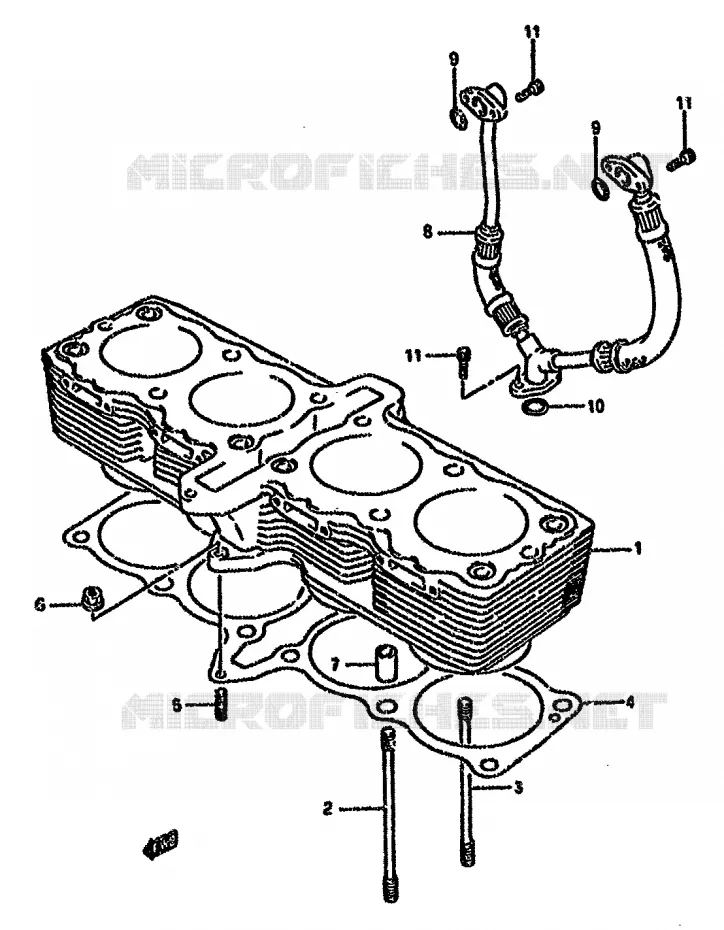 CYLINDRE Suzuki MOTO 750 GSX-F 1996  GSX750FT(K-T)