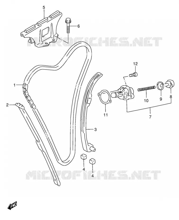 DISTRIBUTION Suzuki MOTO 600 GSX-F 2006  GSX600FK6(E2)