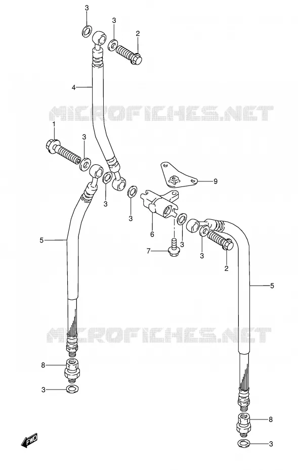DURITE DE FREIN AVANT Suzuki MOTO 600 GSX-F 1993  GSX600FUP(E2)