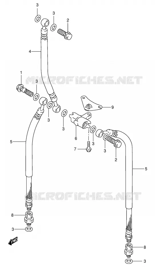 DURITE DE FREIN AVANT Suzuki MOTO 600 GSX-F 1997  GSX600FU2V(E2)