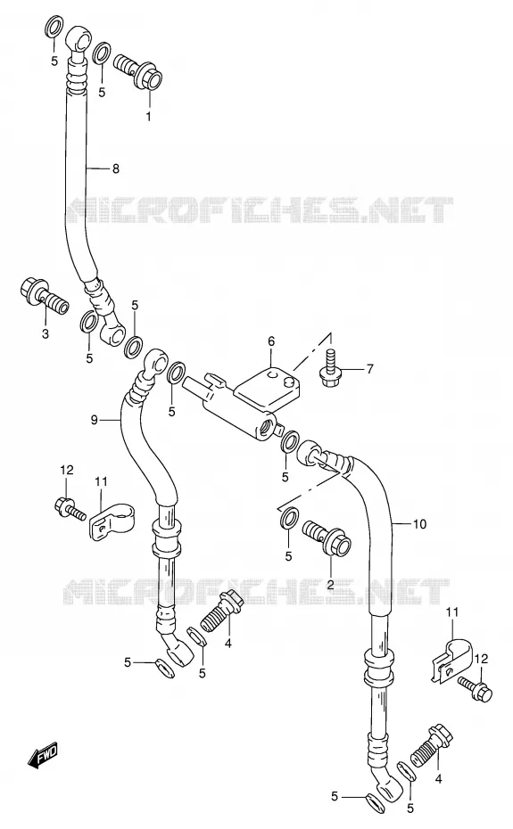 DURITE DE FREIN AVANT Suzuki MOTO 600 GSX-F 1999  GSX600FUX(E2)
