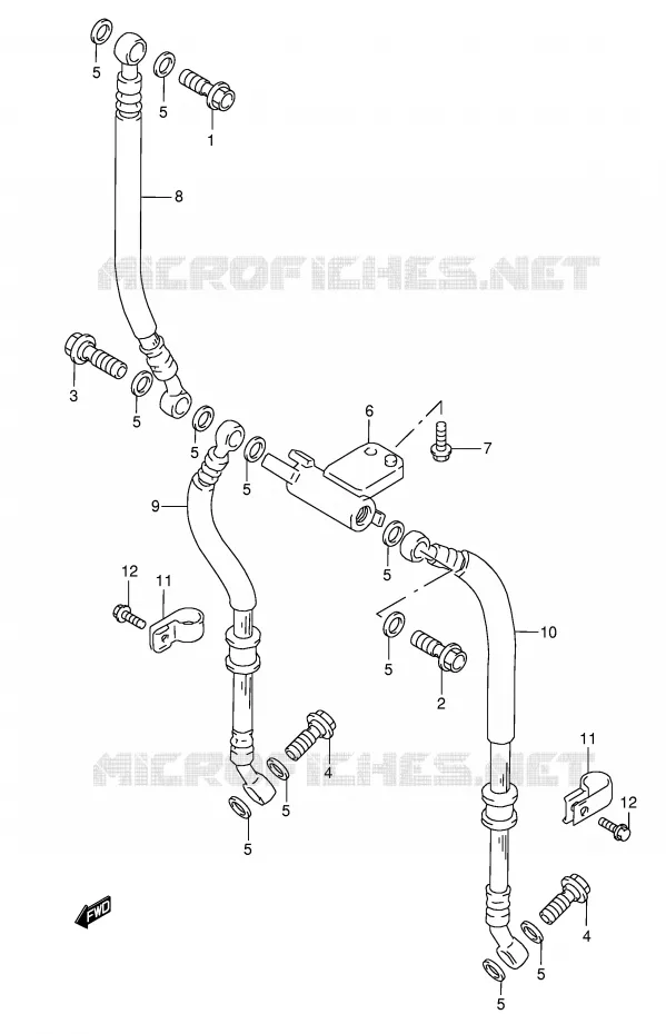 DURITE DE FREIN AVANT Suzuki MOTO 600 GSX-F 2004  GSX600FK4(E2)
