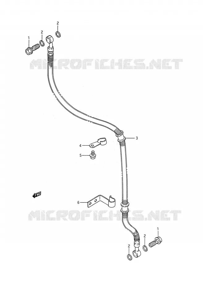 DURITE DE FREIN AVANT Suzuki MOTO 650 BOULEVARD 1991  LS650M(E28)