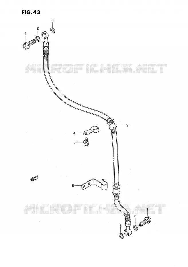 DURITE DE FREIN AVANT Suzuki MOTO 650 SAVAGE 1988  LS650PJ(E2)