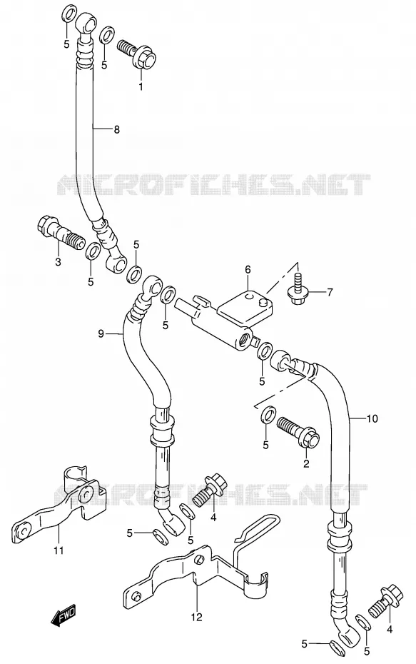 DURITE DE FREIN AVANT Suzuki MOTO 750 GSX 1998  GSX750W(E4)