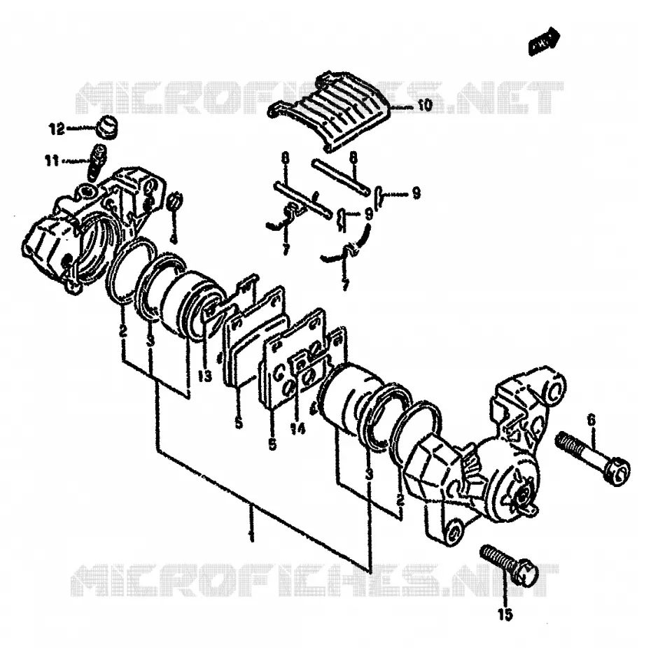 ETRIER DE FREIN ARRIERE (MODELE K/L/M/N) Suzuki MOTO 750 GSX-F 1995  GSX750FS(K-T)