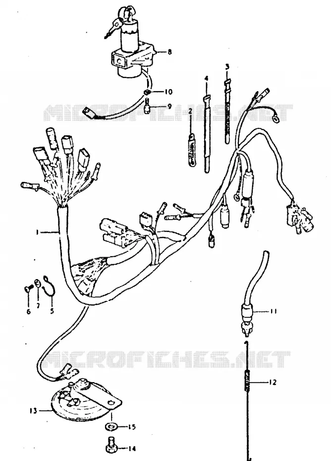 FAISCEAU ELECTRIQUE Suzuki MOTO 400 GSX 1981  GSX400SX(T/X)