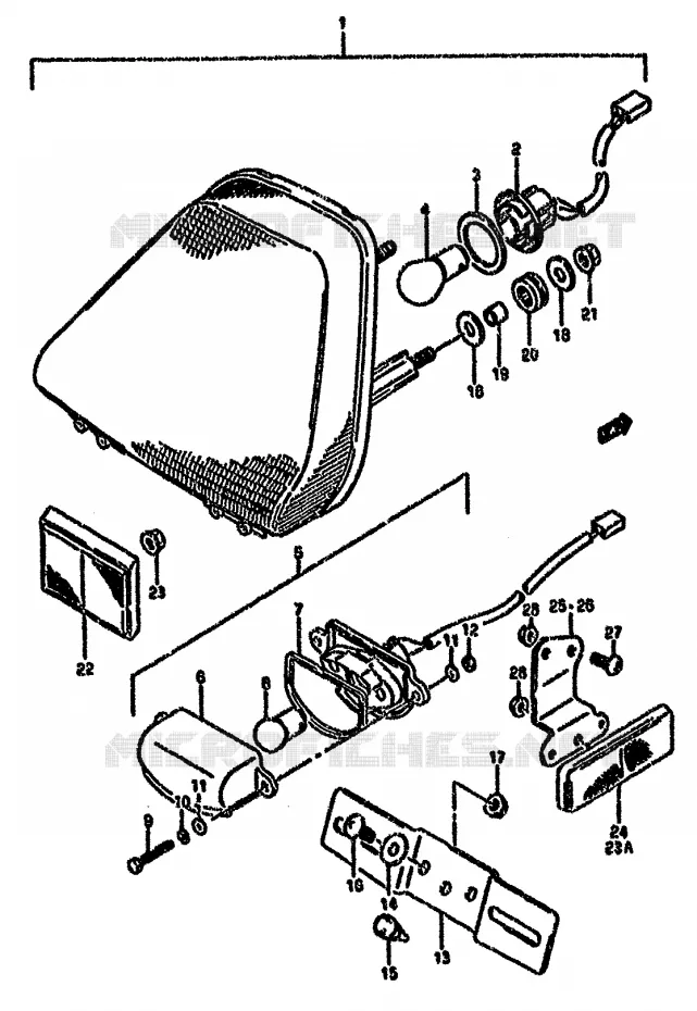 FEU ARRIERE Suzuki MOTO 750 GSX-F 1995  GSX750FS(K-T)