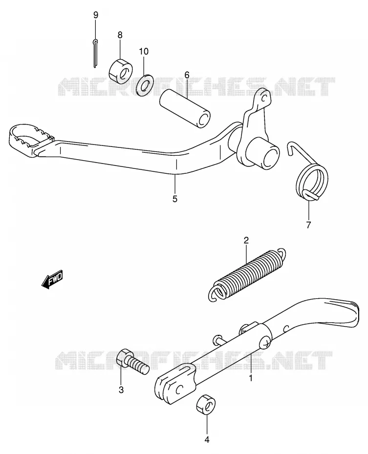 FREIN ARRIERE Suzuki MOTO 50 JR 2004  JR50K4(P3/P28)