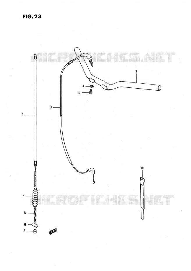 GUIDON - CABLES Suzuki MOTO 50 JR 1992  JR50N(P3)