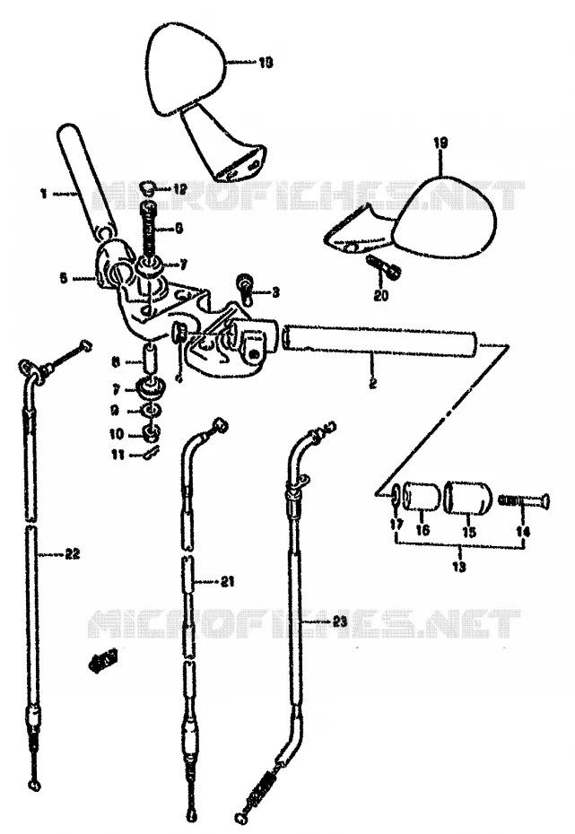 GUIDON (MODELE R) Suzuki MOTO 750 GSX-F 1996  GSX750FT(K-T)