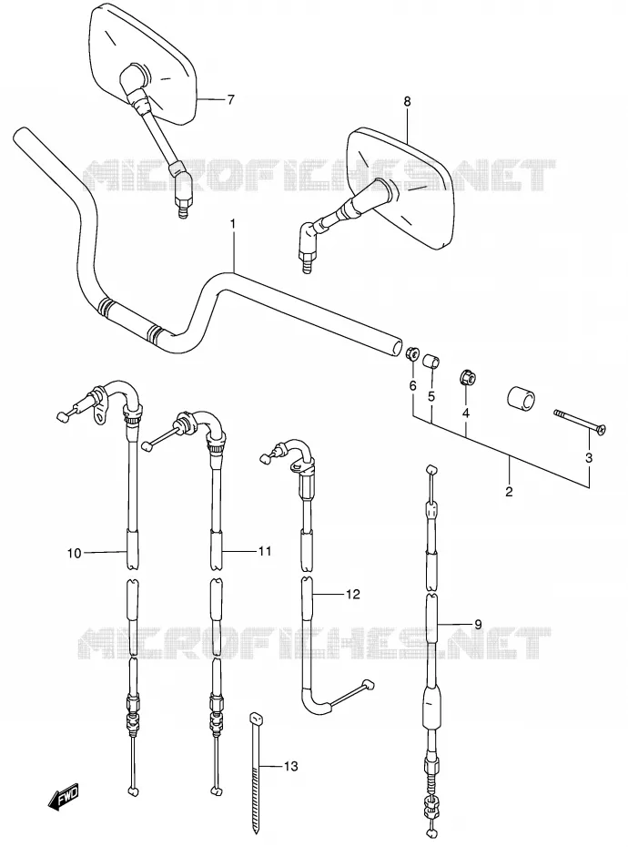 GUIDON Suzuki MOTO 750 GSX 1999  GSX750X(E4)