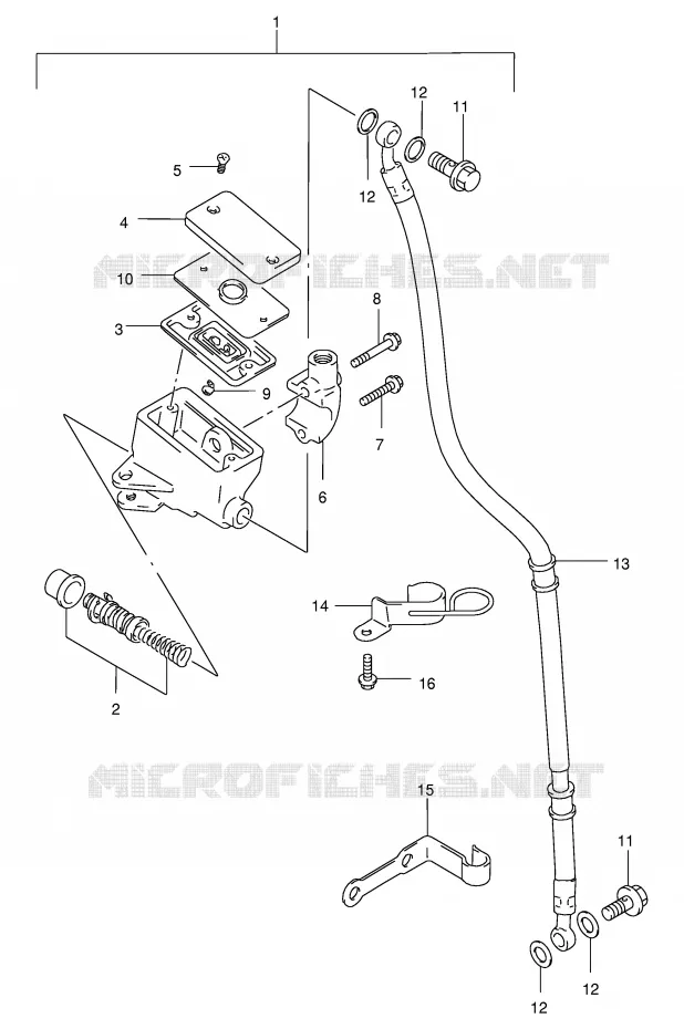 MAITRE CYLINDRE AVANT Suzuki MOTO 250 MARAUDER 2000  GZ250Y(E1)