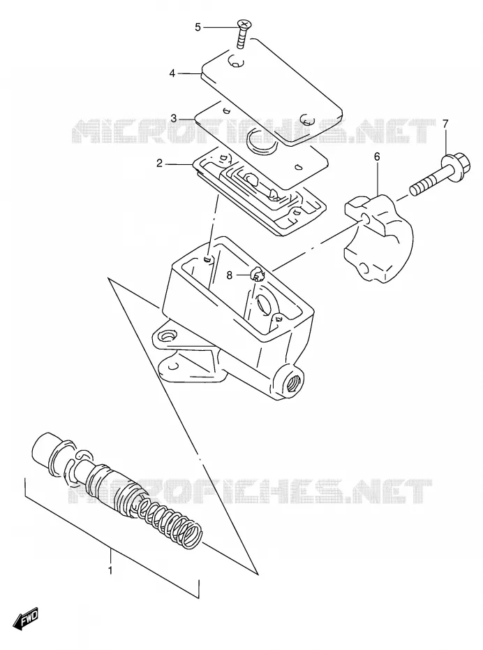 MAITRE CYLINDRE AVANT Suzuki MOTO 600 GSX-F 2002  GSX600FUK2(E2)