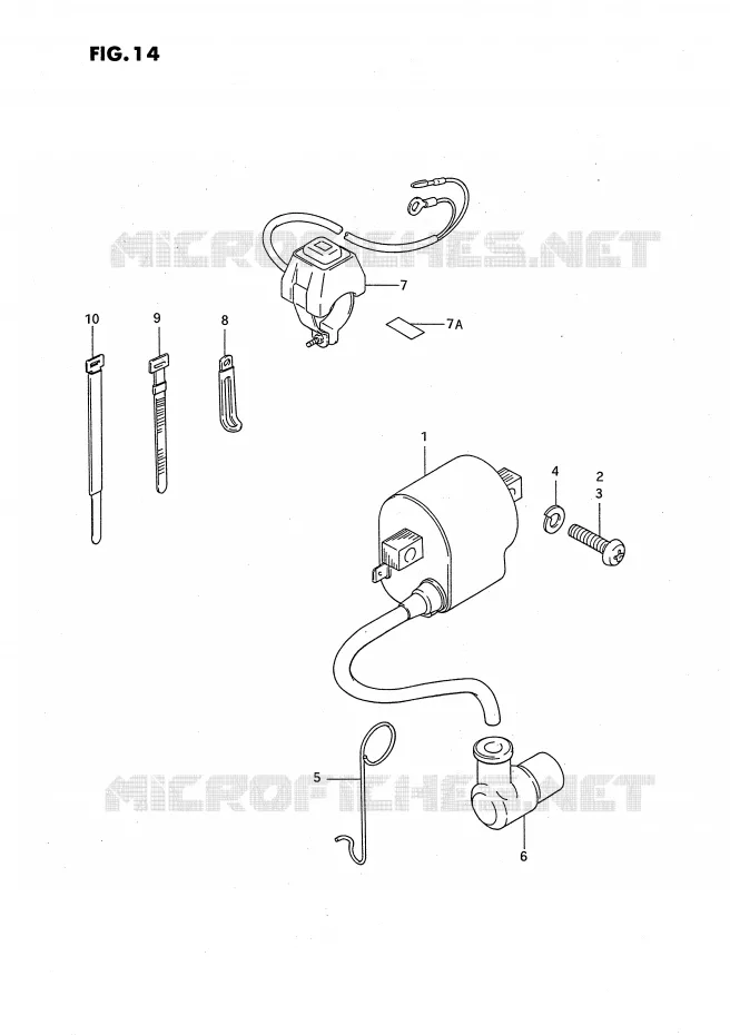 PARTIE ELECTRIQUE (MODELE N/P/R) Suzuki MOTO 50 JR 1993  JR50P(P3)