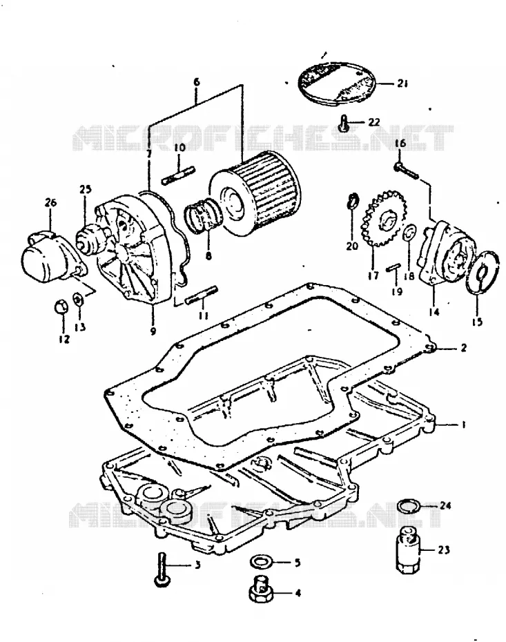 POMPE A HUILE - FILTRE A HUILE Suzuki MOTO 750 GSX-E 1981  GSX750EX(T/X)