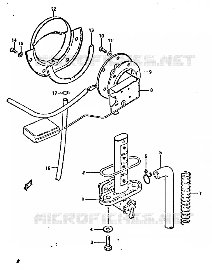 ROBINET D'ESSENCE (MODELE X) Suzuki MOTO 750 GSX-E 1981  GSX750EX(T/X)