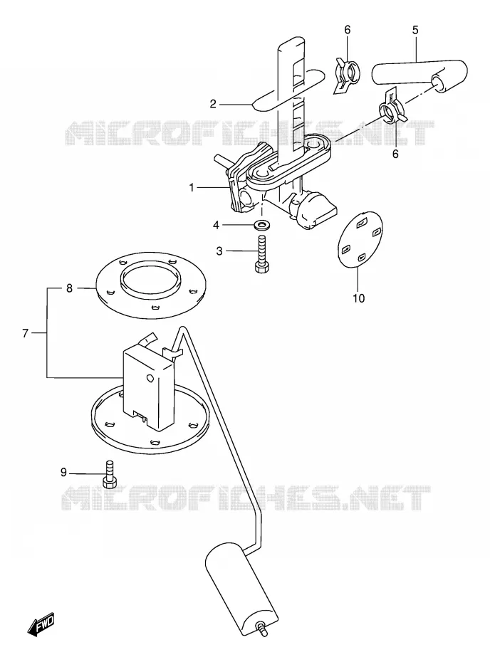 ROBINET D'ESSENCE Suzuki MOTO 600 GSX-F 2001  GSX600FUK1(E2)